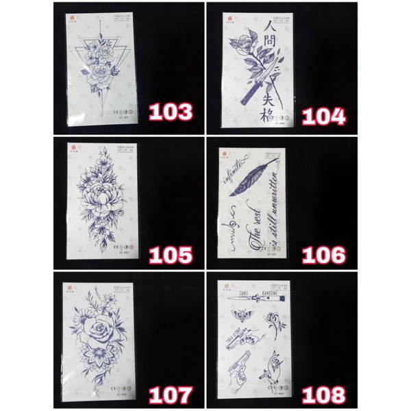 TATTO TEMPORARY GEL / TATTO TEMPORER BUNGA