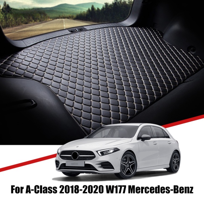 Pad Cover Bagasi Mobil Bahan Kulit Untuk Mercedes Benz W177 A Class 2018 2019 2020 2021