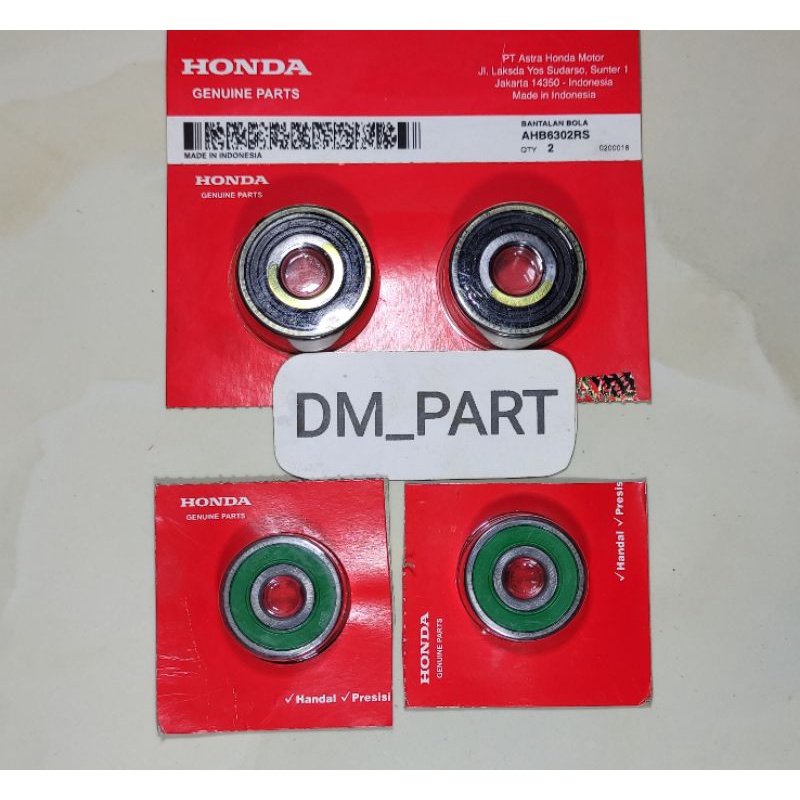BEARING LAHER KLAHER BANTALAN BOLA 6301 6302 RS RODA DEPAN VERZA CB150R CBR150 SONIC 150 SUPRA GTR 1
