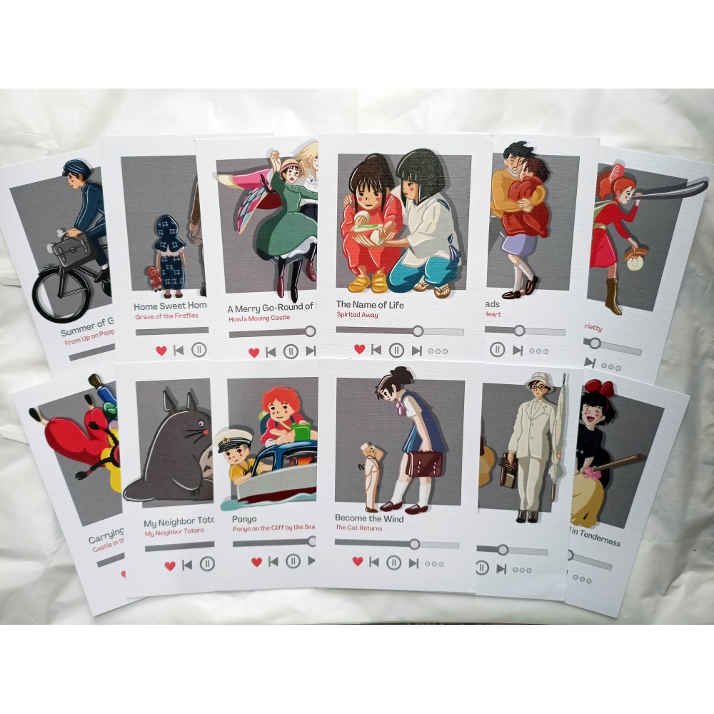 

LYREARTS Playlist Ghibli Postcard / Kartu Pos