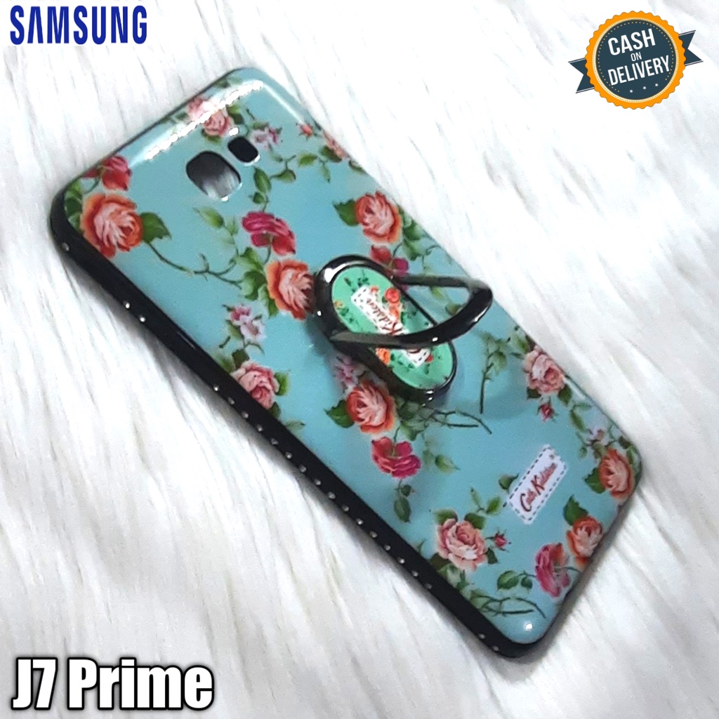 case ring motif bunga for samsung J7 prime