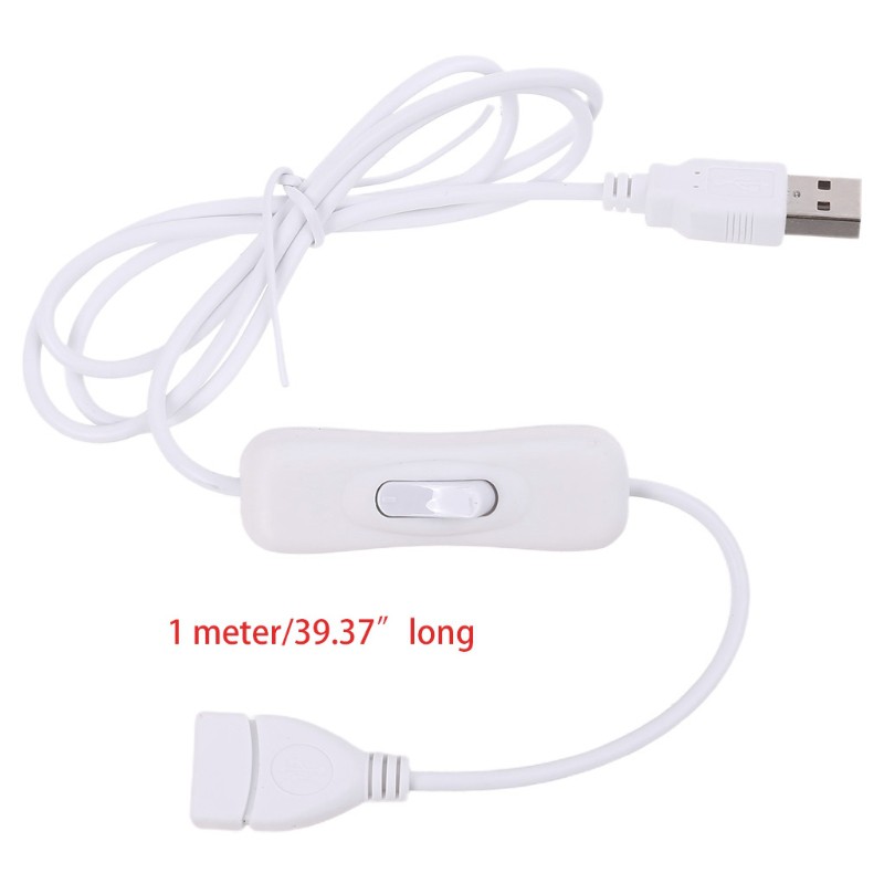 Zzz Kabel Data Extension Usb 2.0 Male Ke Female Panjang 100cm Dengan Saklar On / Off Untuk Lampu Strip Led