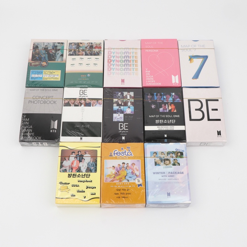 54pcs / set Kartu Lomo KPOP BTS 2022 Album Butter Lomo MAP OF THE SOUL 7 BE HD Untuk Koleksi