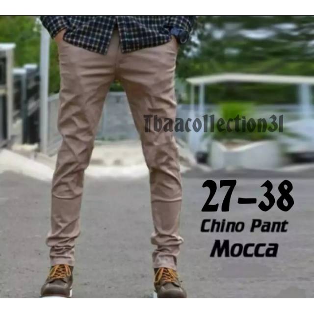 TERMURAH CELANA PANJANG CHINO PRIA QUALITY PREMIUM ORIGINAL BRAND WARNA MOCCA