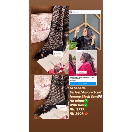 La Sabelle Series L’Amore femme Scarf