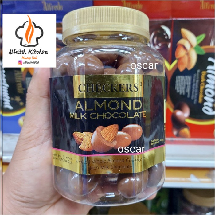 

Checkers Almond Milk 400g jar chocolate coklat import