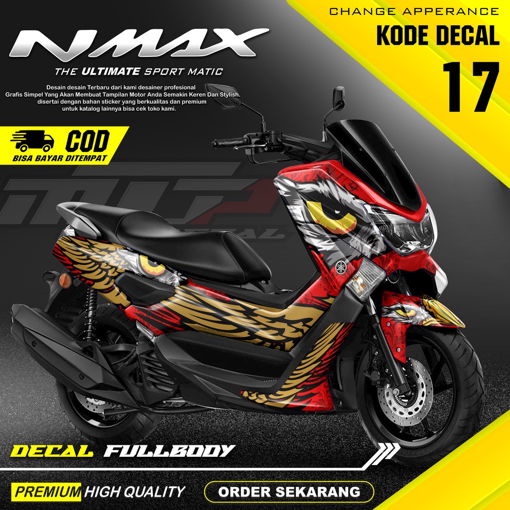 (COD) Decal Sticker Yamaha Nmax 155 2015/2019 Fullbody - Dekal  Stiker Variasi Nmax Old Lama Desain 