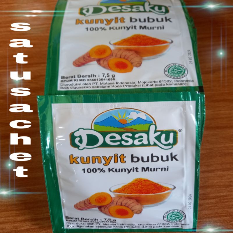 

kunyit bubuk desaku satu sachet