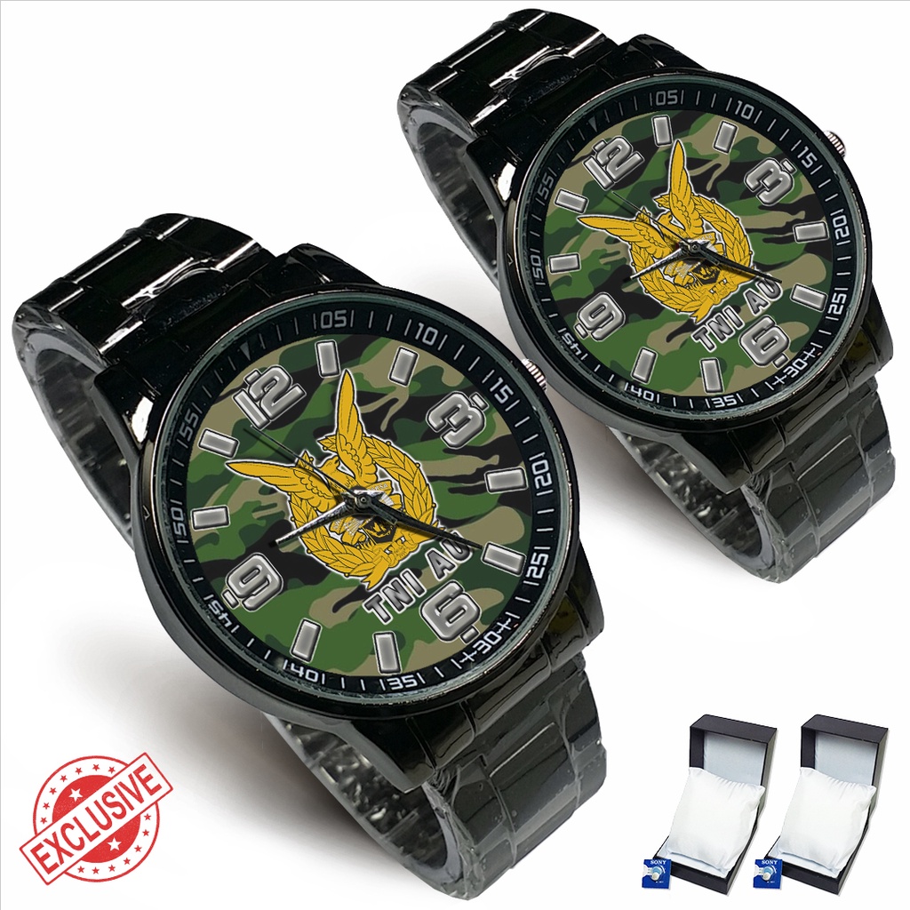 Jam Tangan Rantai Couple TNI ANGKATAN UDARA - 1 (Limited Edition)