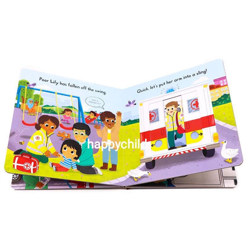 original busy Ambulance buku Campbell board book buku anak buku happychild