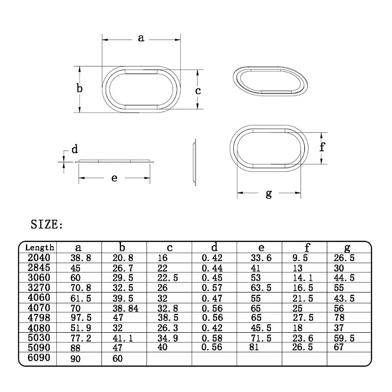 Cre 2pcs Plat Vibrasi Bass Pasif Bentuk Oval Bahan Karet 2040-6090