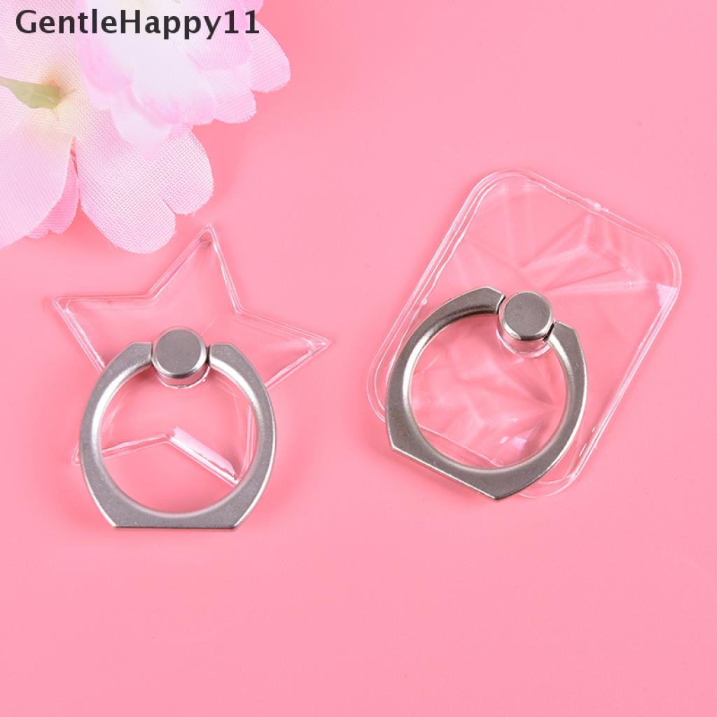 Gentlehappy Ring Stand Holder Hp Universal Transparan Bisa Berputar 360 °