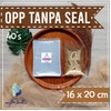 Plastik Opp Kaca 16 x 20 cm 40's mic / Plastik opp tanpa lem 16x20 isi 100 lembar tebal 40's Mic