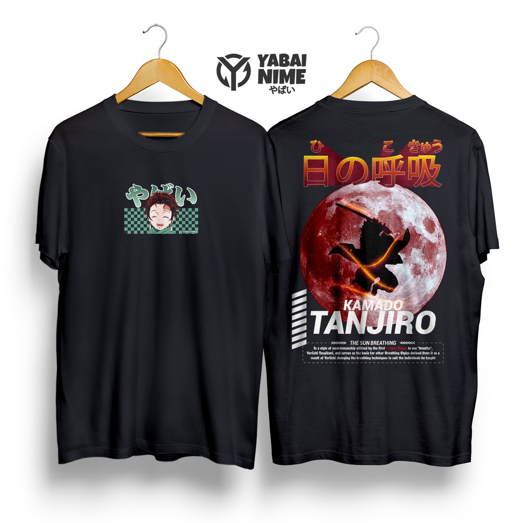 YABAI - Kaos Anime Baju Anime Kimetsu no Yaiba Tanjiro Kamado Anime Demon Slayer Tshirt Murah Hemat 