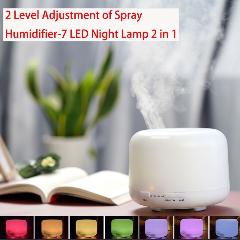 Humidifier Disfuser Aromaterapi 500ML REMOTE COD TIDAK FREE OIL-4