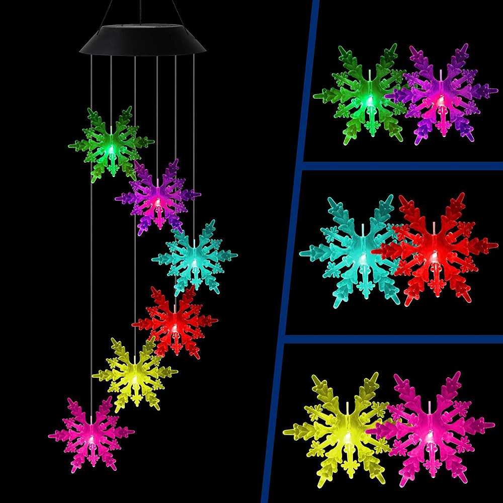 TD - CGC Hansoland Lampu Hias Gantung Solar Wind Chime Light - HOL1895