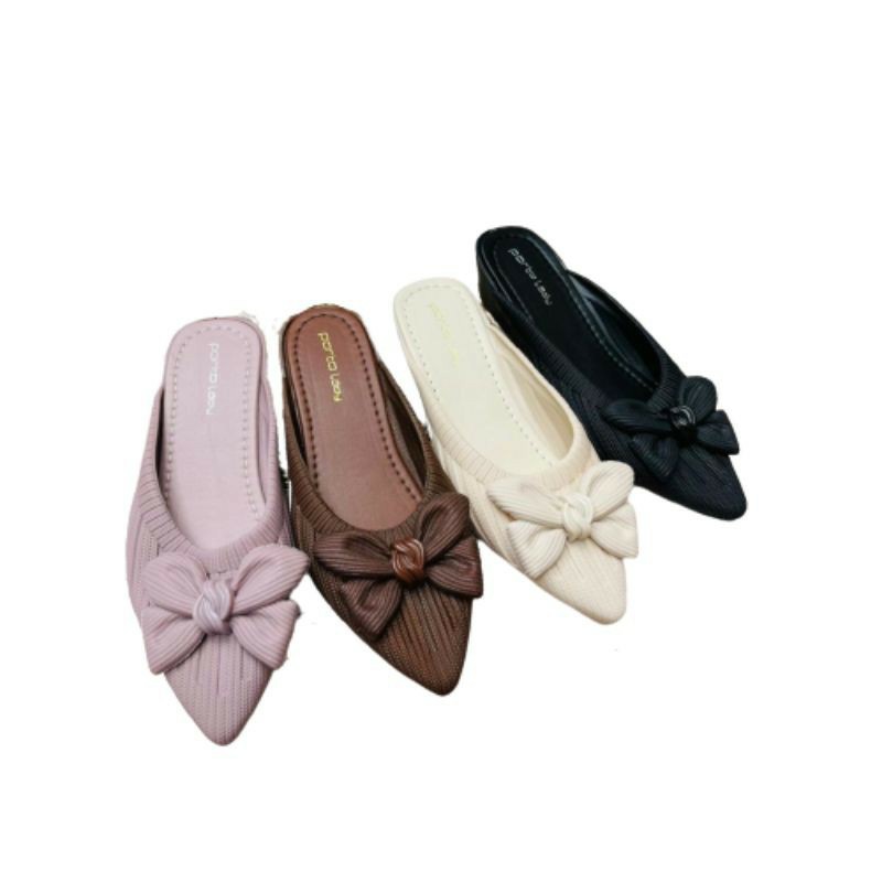 (COD) Sepatu Sandal Selop Pita Santai Jelly Wanita Porto DTA-1