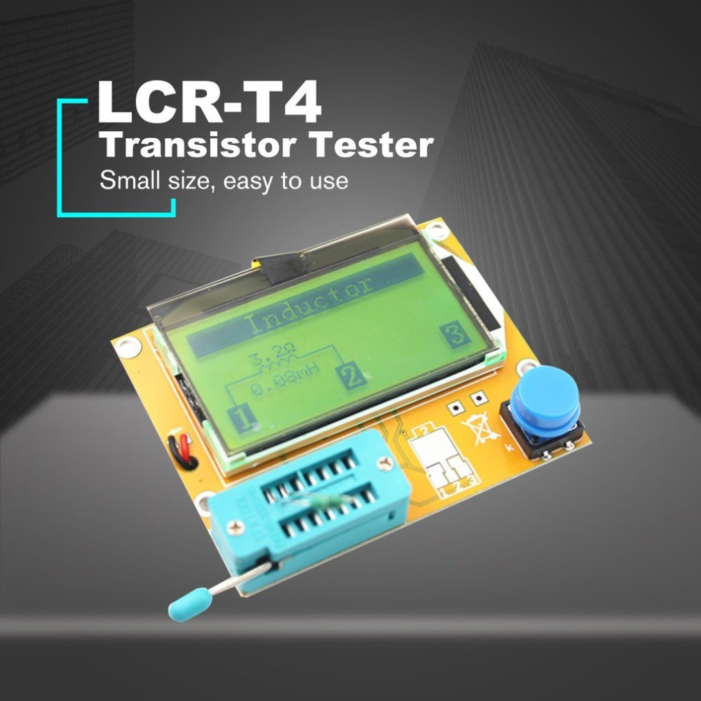 ESR Meter Transistor Tester Digital RCD LCR T4 LED Mosfet Dioda Triode Elco PCB MOS/PNP/NPN Screen