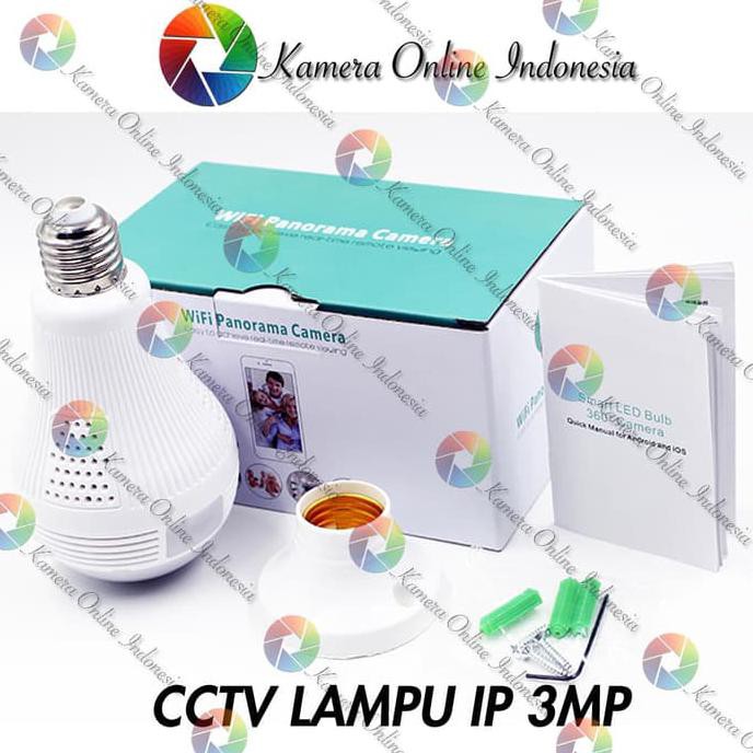 Promo L31 Kamera Cctv Lampu Ip Wireless Panorama Fisheye 360 (Bohlam / Bulb) Big Sale