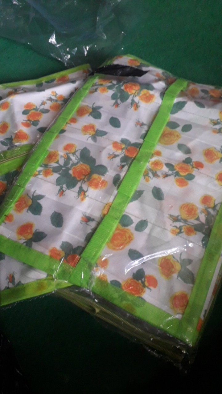 ( Bisa Cod )promo Murah Paket Rak Gantung 4 In 1  Motif Bunga Full Resleting