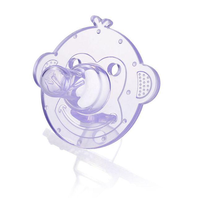 1234OS - Empeng / Dot Bahan Silikon untuk Newborn / Bayi.-Monkey Bening