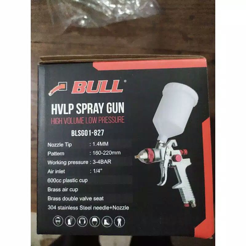 spray gun HVLP Bull 600cc