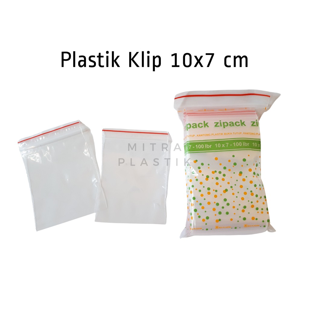 Jual Plastik Klip Ukuran 10x7 Isi 100pcs Zipper Ziplock Plastik Obat Sambal Acar Saus 2641