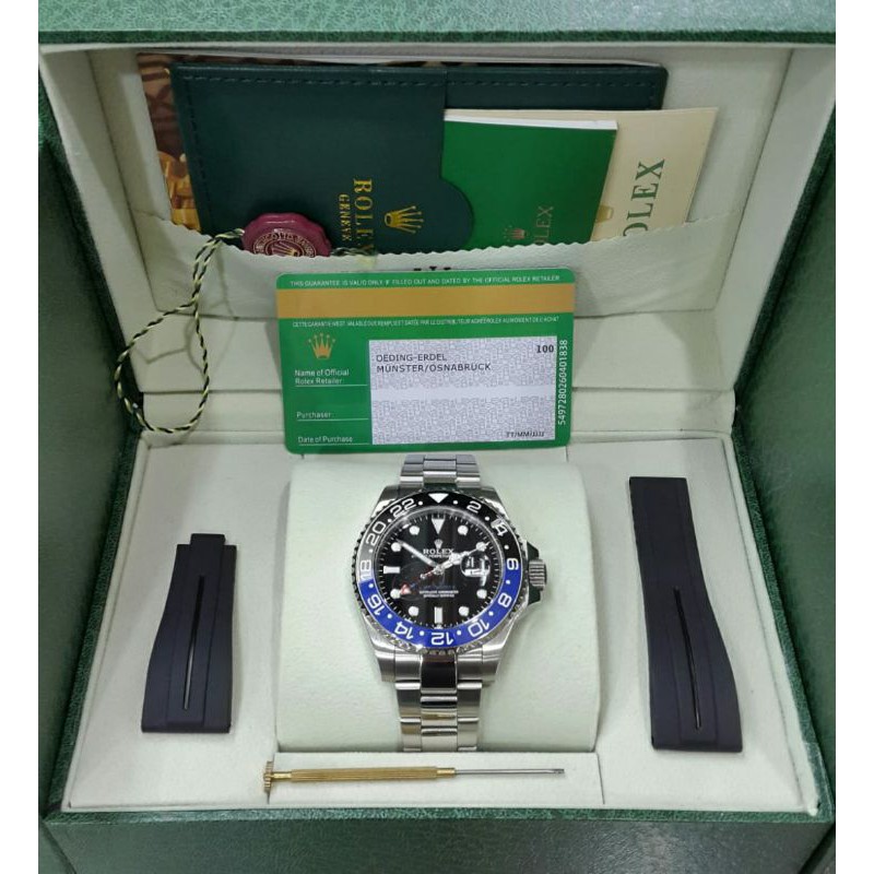 Jual Jam Tangan Rolex Gmt Master Ii Automatic Pertamax Class Fullset