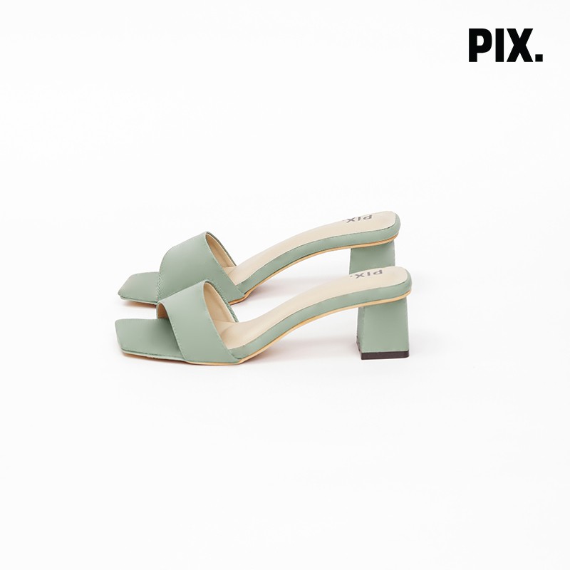 

PixFootwear Green Sage Ava Heels Shoes Series - Sepatu Hak Wanita Hijau