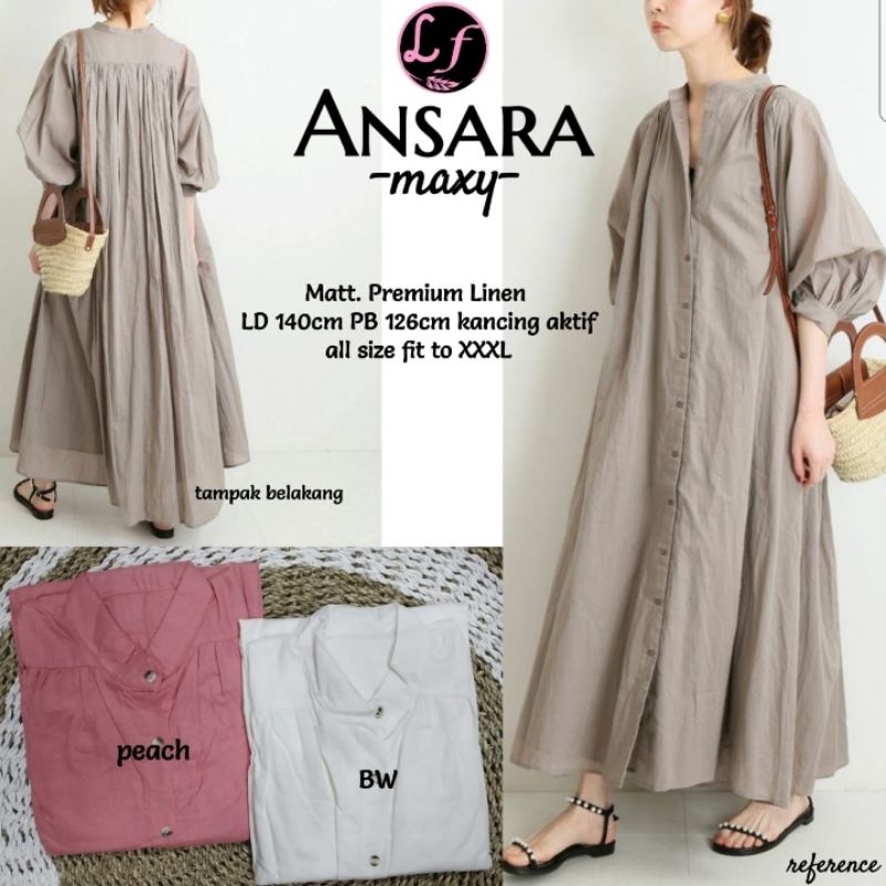 ANSARA MAXY (READY 3 WARNA : MOCCA, BROKEN WHITE, PEACH)