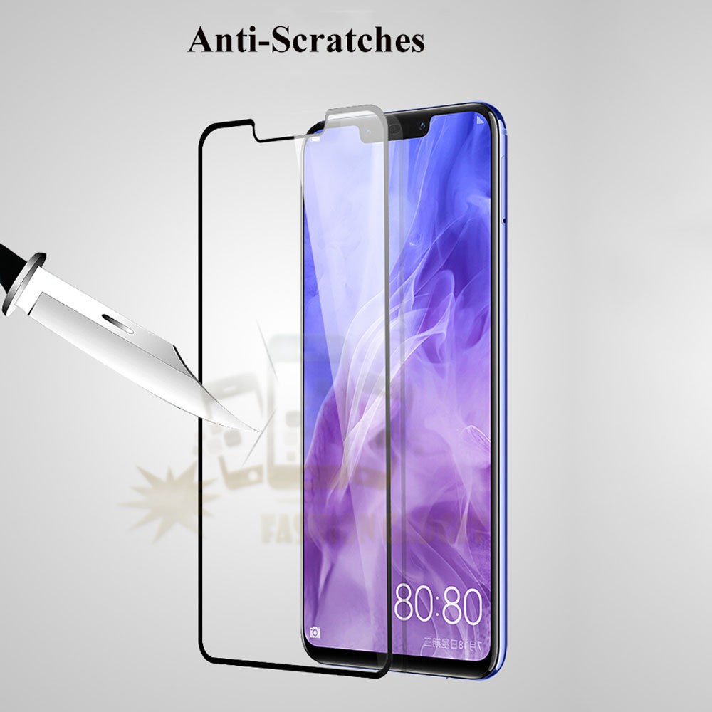 Tempered Glass Huawei Nova 3i Full Colour Bagian Depan Anti Gores Kaca / Screen Protector Pelindung