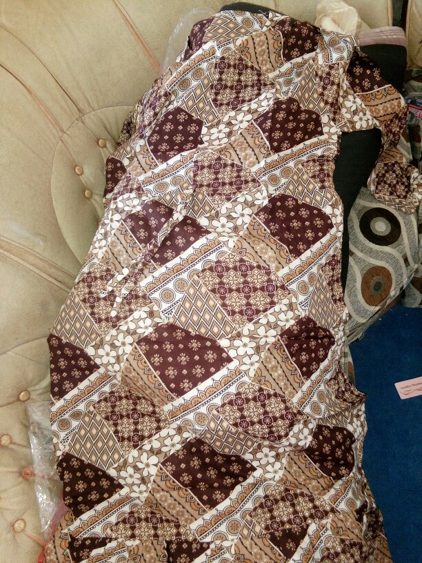 Fabiola Maxy - Gamis Rayon Viscose Ld105 Gamis Batik Original Serut Pinggang Busui / 099-5020