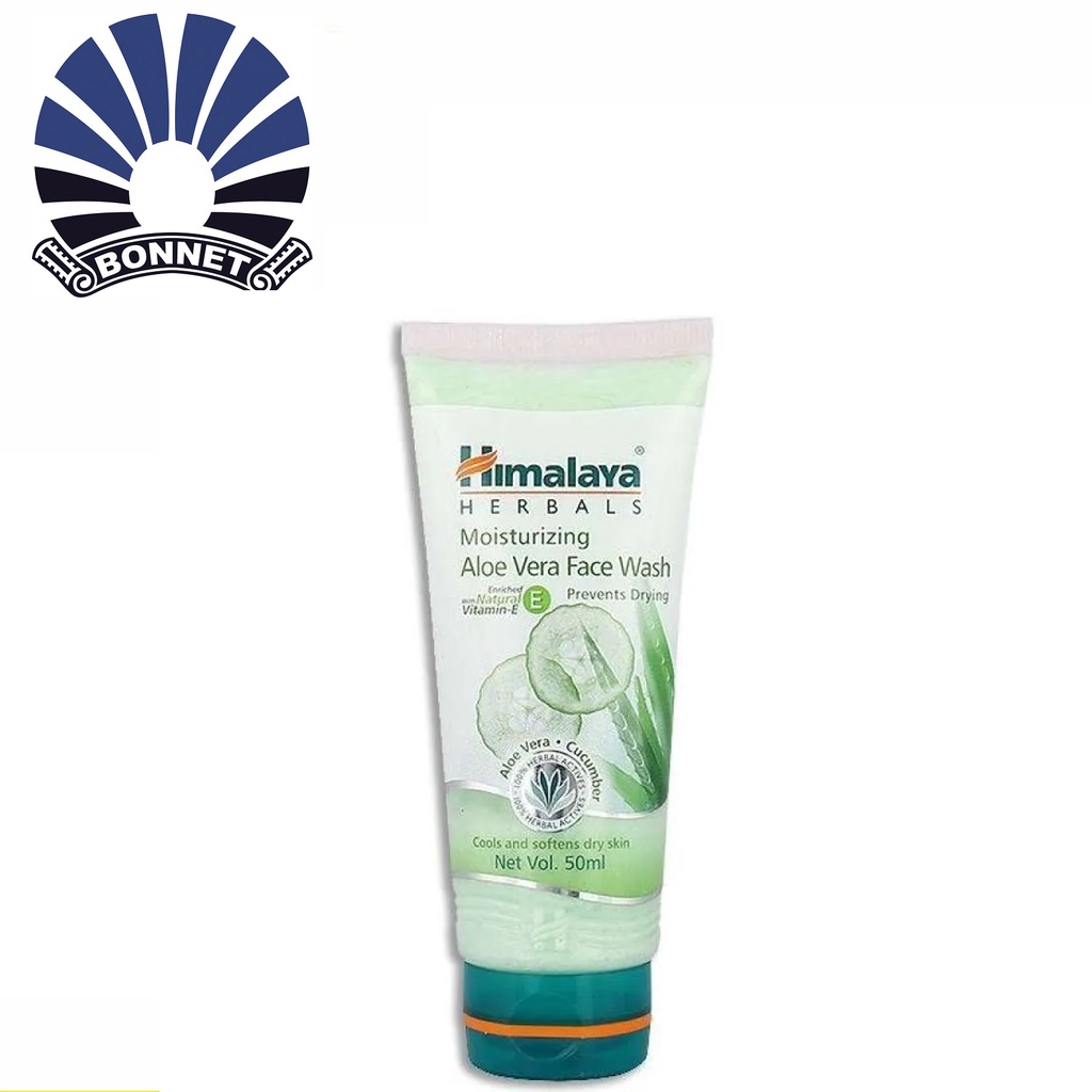 Jual Himalaya Herbals Moisturizing Aloe Vera Face Wash 50ml Shopee