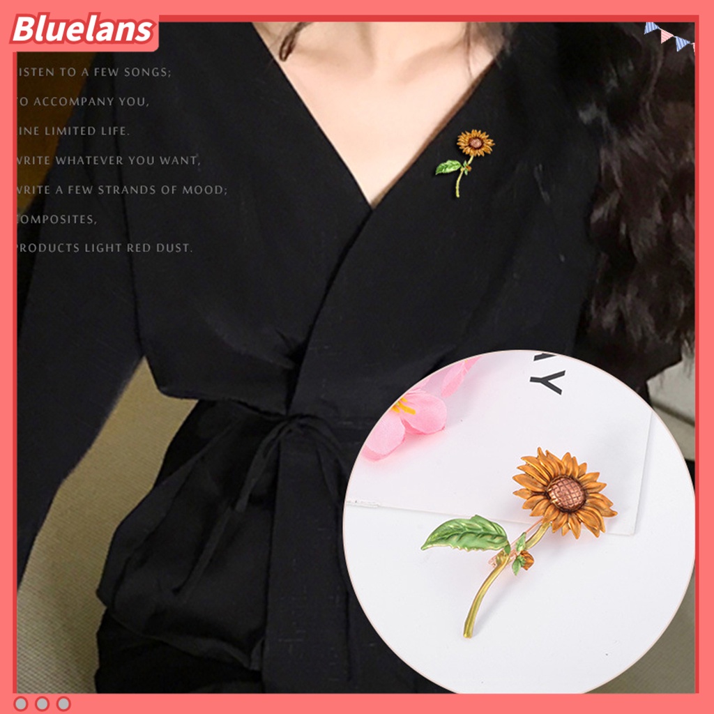 Bluelans Summer Style Sunflower Shape Jewelry Gift Creative Brooch Pin