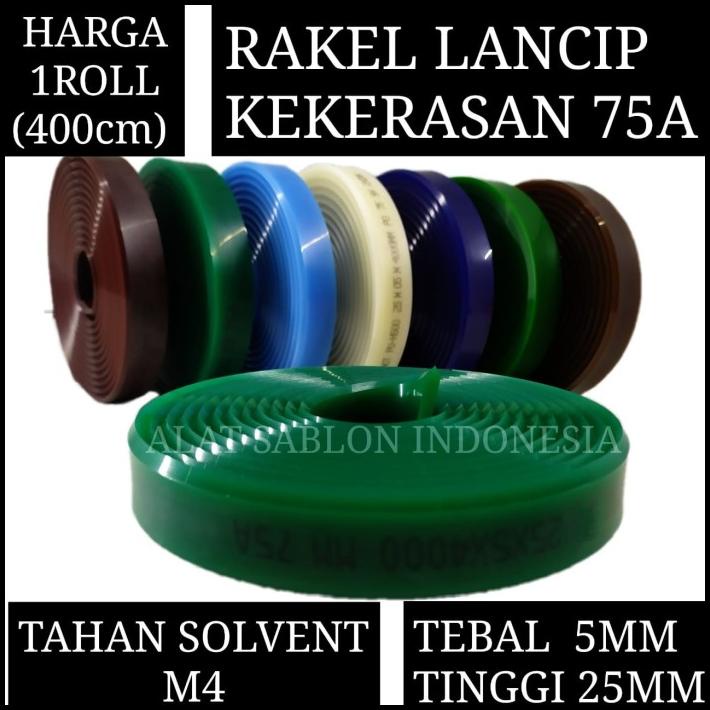 

Karet Rakel Sablon Tahan Solvent Lancip Kotak Kecil 5Mm 1Roll