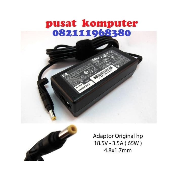 Adaptor Charger Ori HP Compaq 510 515 V3000 CQ510 CQ 510 18.5V 3.5A