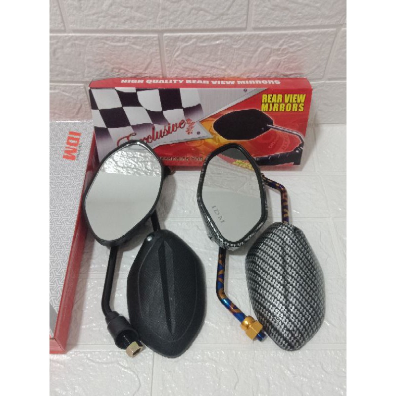 BISA COD✔ Spion Carbon XXX Variasi Motor Honda Beat FI Vario Scoopy Spacy Supra125 Revo Sonic CB150R