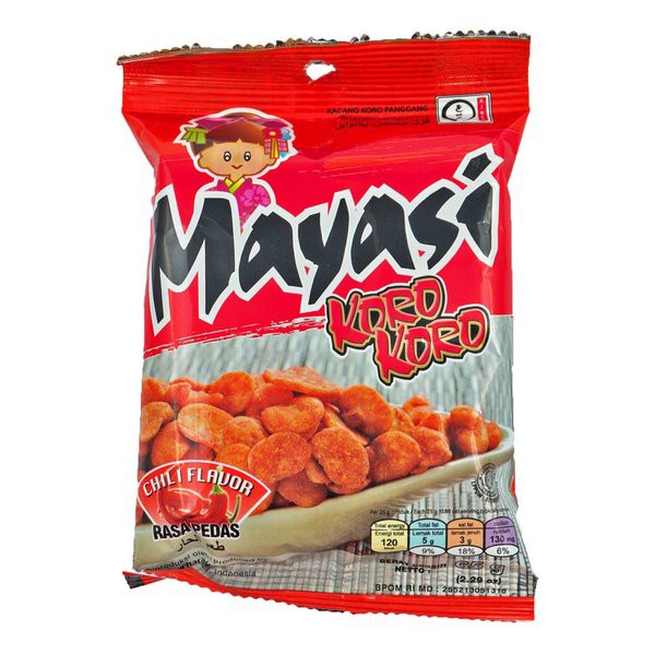 

MAYASI KACANG KORO KORO PEDAS PACK 65GR