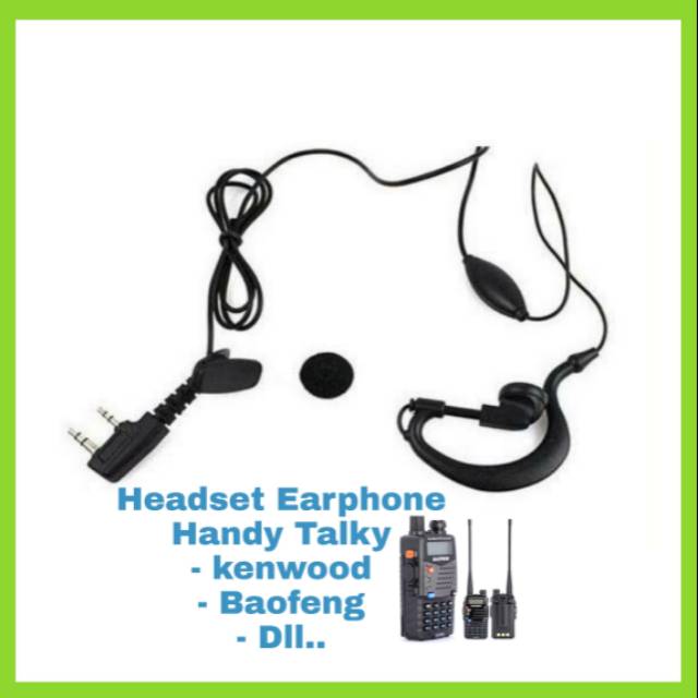 Headset Earphone Handy Talky type Baofeng Dll Radio komunikasi