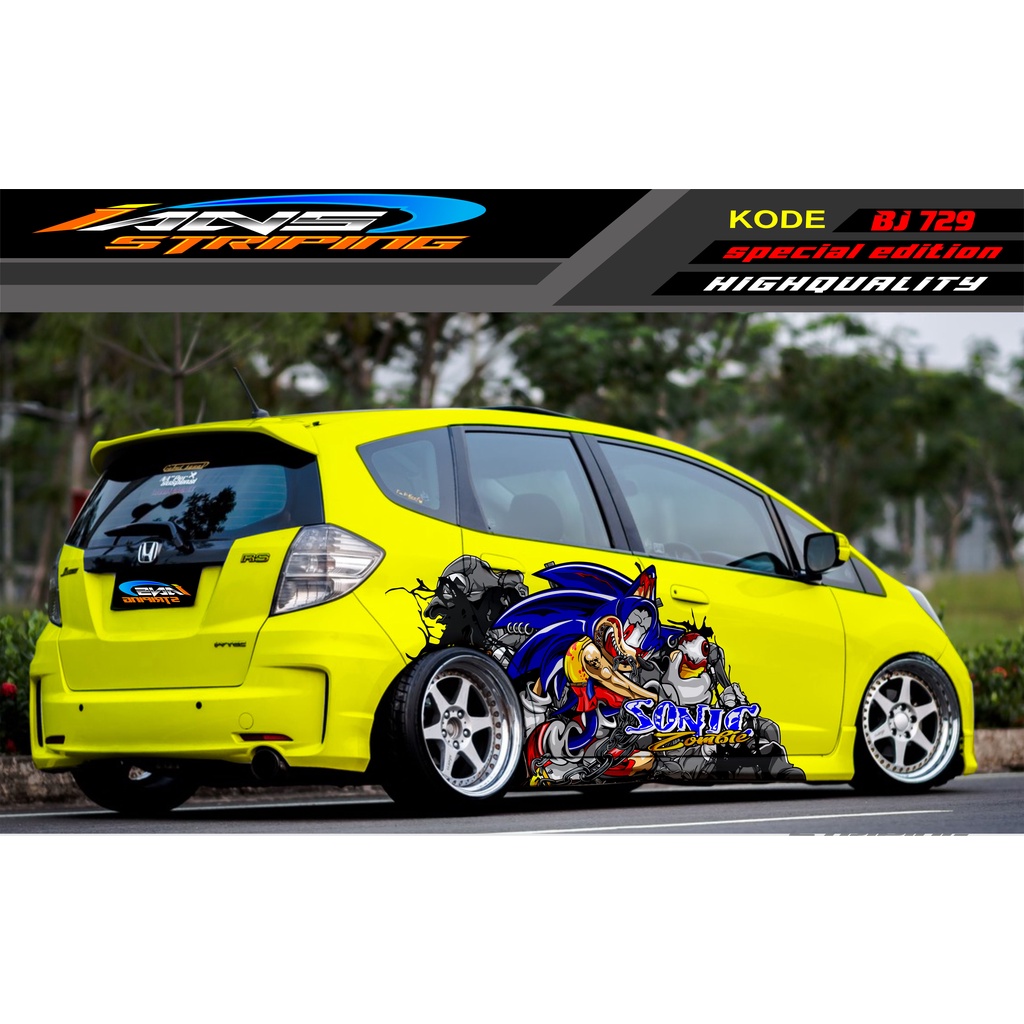 DECAL STICKER MOBIL HONDA BRIO / JAZZ RS / MOBILIO / AGYA / YARIS / ATOS / STICKER MOBIL