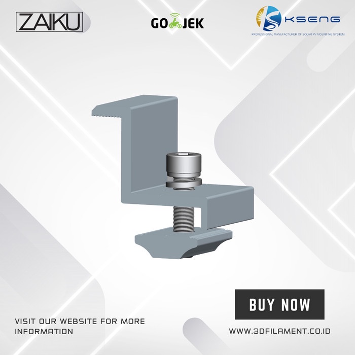 Panel Surya/Solar Mounting System - End Clamp 40 mm