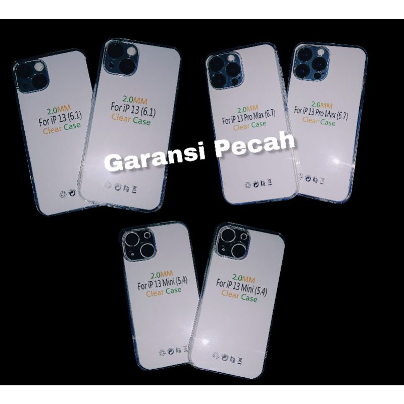 Iphone 13 Mini / Iphone 13 / Iphone 13 pro / Iphone 13 pro max Clear Soft Case TPU Casing Cover Tran