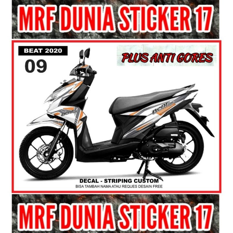 Sticker Decal Motor Beat 2020 Full Body dekal motor Beat 2020 Full Body Stiker Striping motor Beat 2