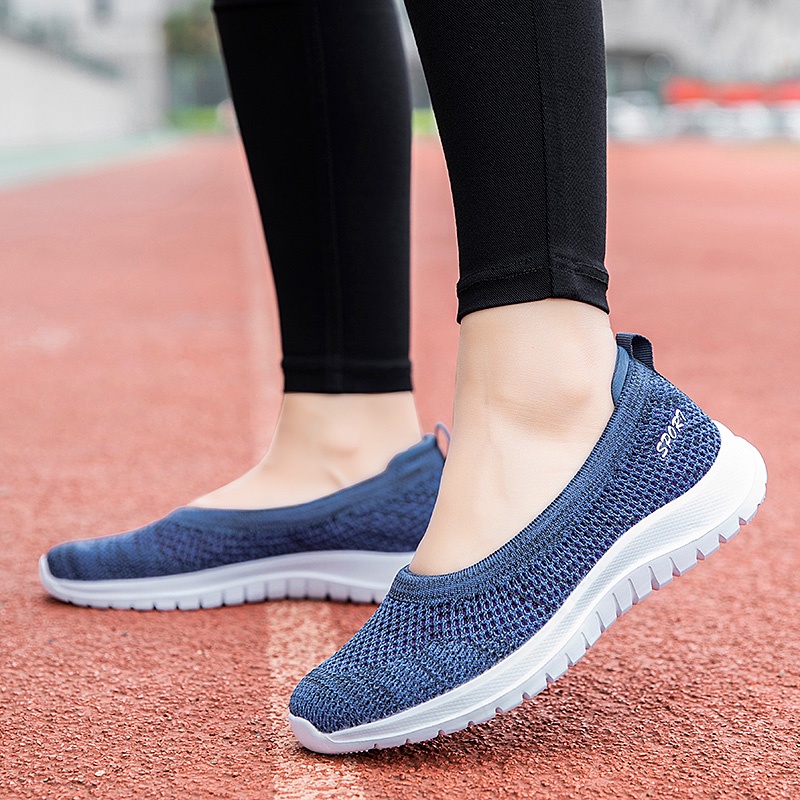 FOKU Sepatu Wanita Santai Sepatu Sneakers Wanita Sepatu Slip On Wanita Terbaru