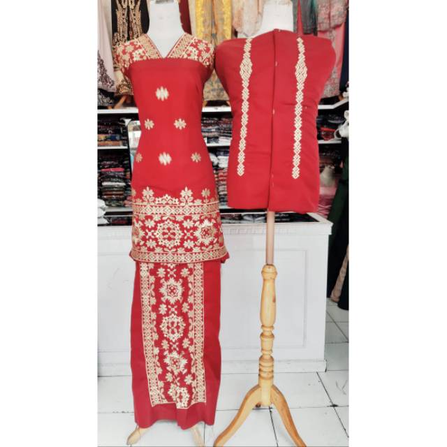 Bahan baju kurung bukittinggi motif 2 khas bukittinggi