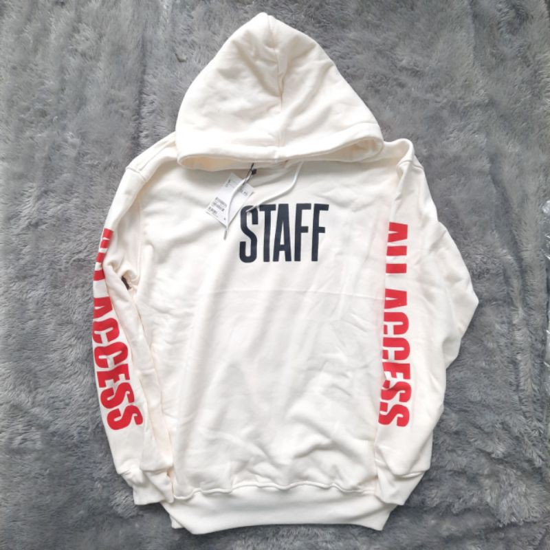 HOODIE H&M STAFF PURPOSE CREAM ORIGINAL