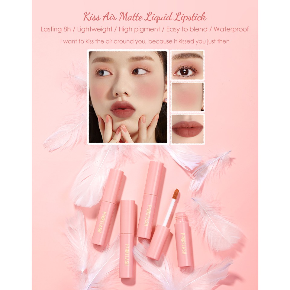 ★ BB ★  PINKFLASH Lip &amp; Cheek Duo Matte Tint | PINKFLASH Lipstick Waterproof Lip &amp; Cheek Tint | PINK FLASH M01