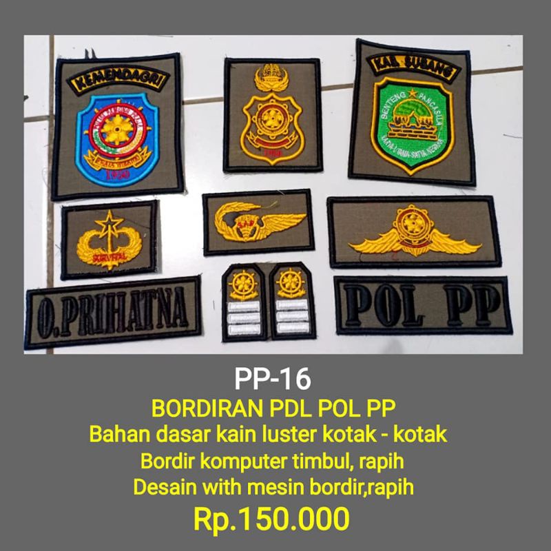pp-16 bordiran pdl pol pp