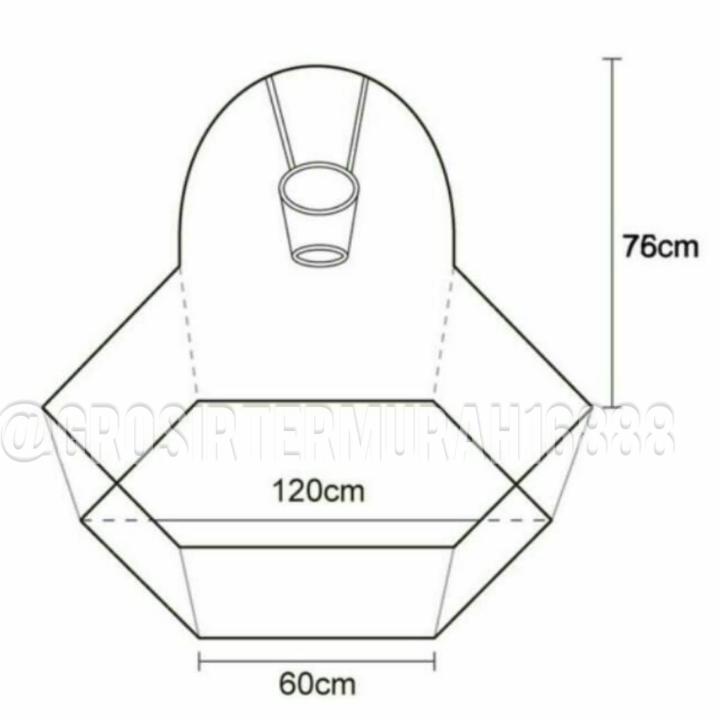 Mainan Kolam Mandi Bola 1.2m Tenda Keranjang Mandi Bola Anak + Ring Basket Hadiah Ulang Tahun