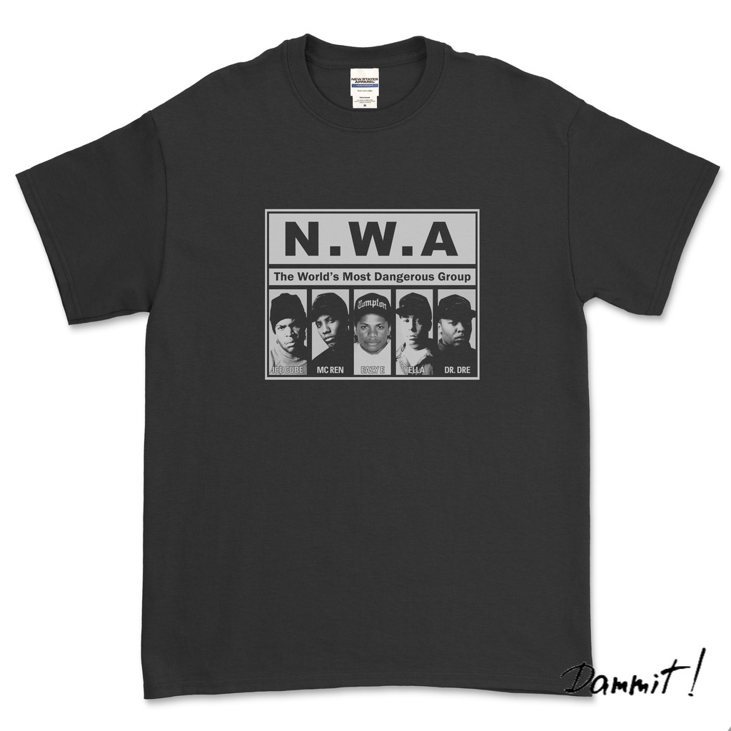NWA - THE WORLD MOST DANGEROUS GROUP (HITAM) T- SHIRT